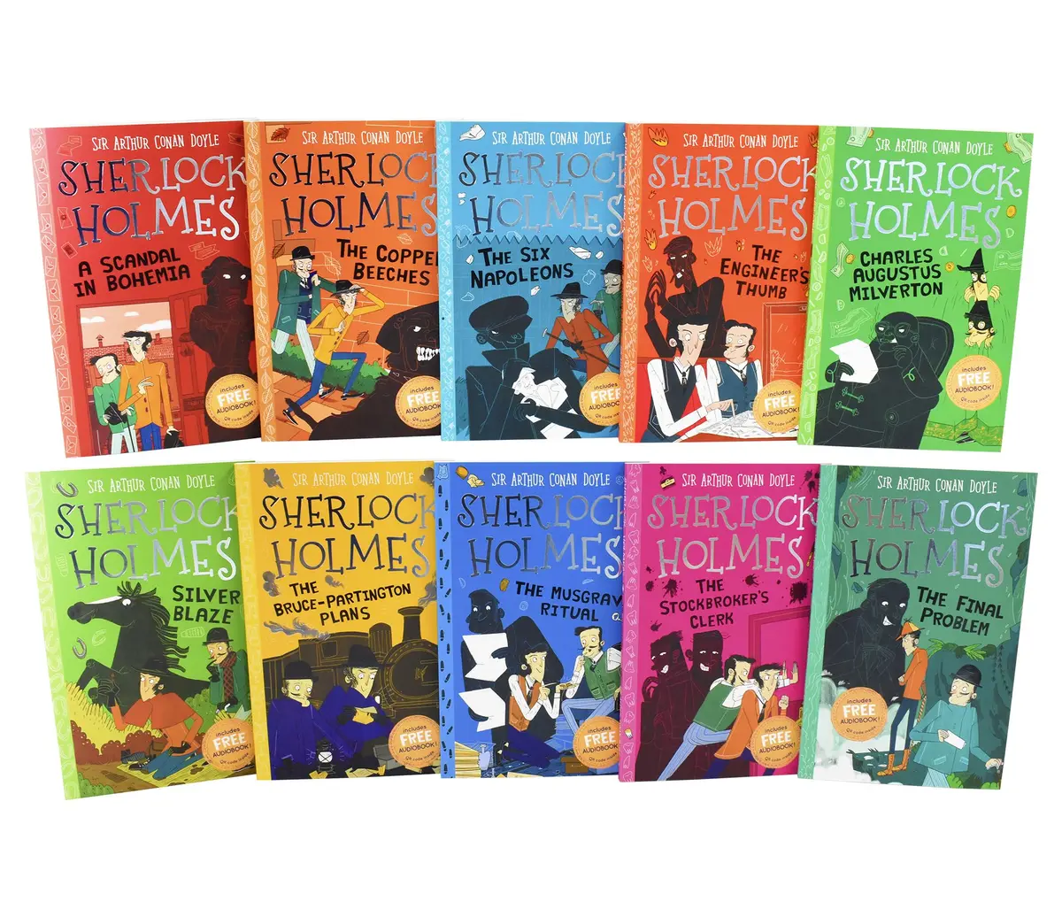 Damaged - The Sherlock Holmes Children's Collection: Mystery, Mischief And Mayhem 10 Books (Series 2) By Sir Arthur Conan Doyle - Age 7-9 - Paperback - I 37 1