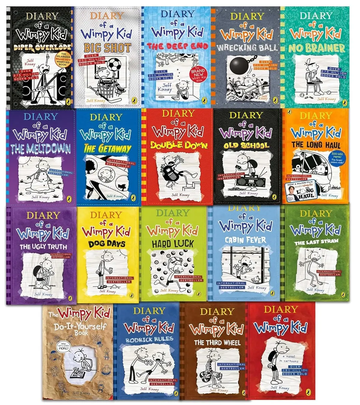 Diary Of A Wimpy Kid By Jeff Kinney: 19 Books Collection Set - Ages 7-12 - Paperback 1