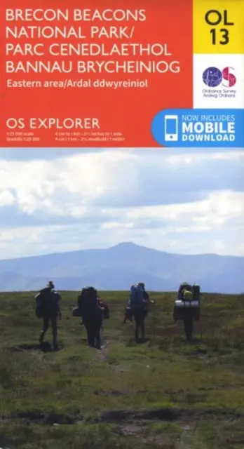 Brecon Beacons National Park - Eastern Area Os Map 1