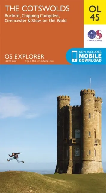 The Cotswolds, Burford, Chipping Campden, Cirencester & Stow-On-The Wold Os Map 1