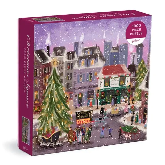 Joy Laforme Christmas Square 1000 Piece Puzzle In Square Box 1