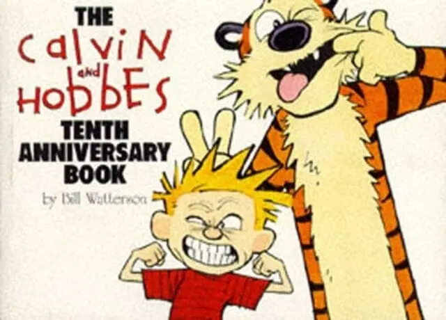 Calvin & Hobbes:Tenth Anniversary Book : Calvin & Hobbes Series: Book Fourteen By Bill Watterson 1