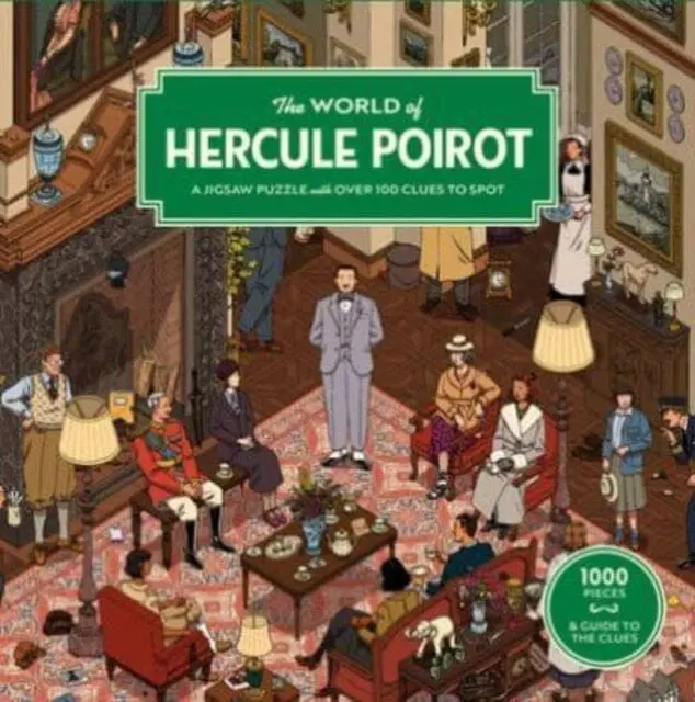 The World Of Hercule Poirot : A 1000-Piece Jigsaw Puzzle With Over 100 Clues To Spot: The Perfect Family Gift For Fans Of Agatha Christie By Agatha Christie Ltd 1