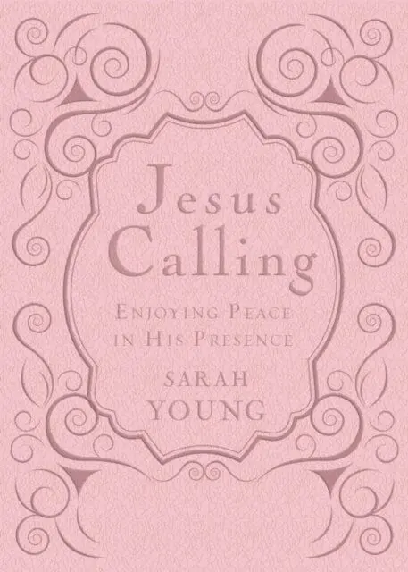 Jesus Calling, Pink Leathersoft, With Scripture References : Enjoying Peace In His Presence (A 365-Day Devotional) By Sarah Young 1