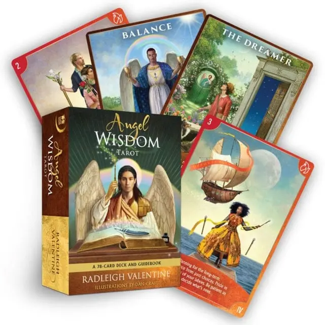 Angel Wisdom Tarot: A 78-Card Deck And Guidebook By Radleigh Valentine 1