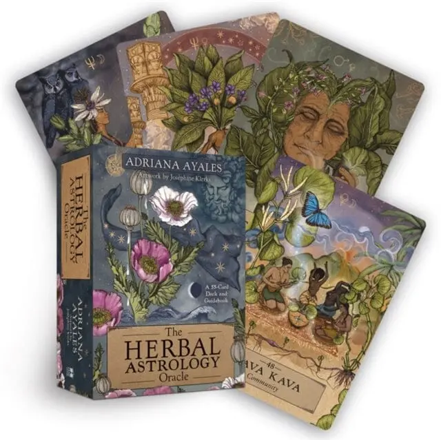 The Herbal Astrology Oracle : A 55-Card Deck And Guidebook By Adriana Ayales 1