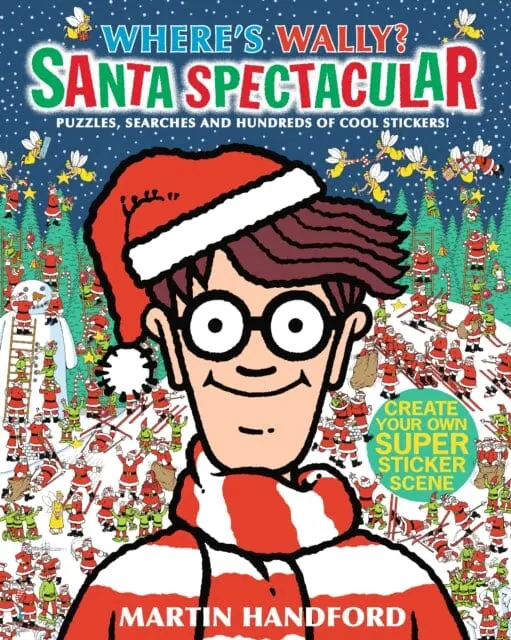 Where's Wally? Santa Spectacular Sticker Activity Book By Martin Handford 1