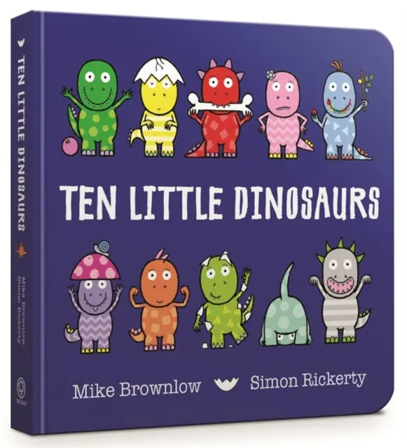Ten Little Dinosaurs Board Book By Mike Brownlow 1
