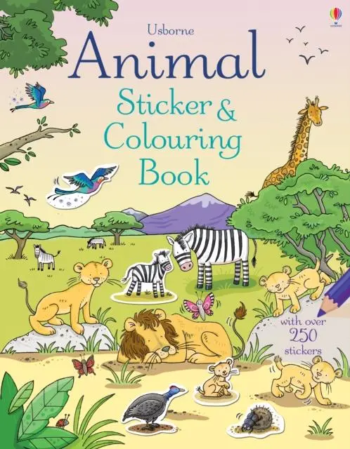 Animal Sticker And Colouring Book 1