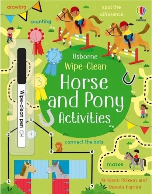 Wipe-Clean Horse And Pony Activities By Kirsteen Robson 1