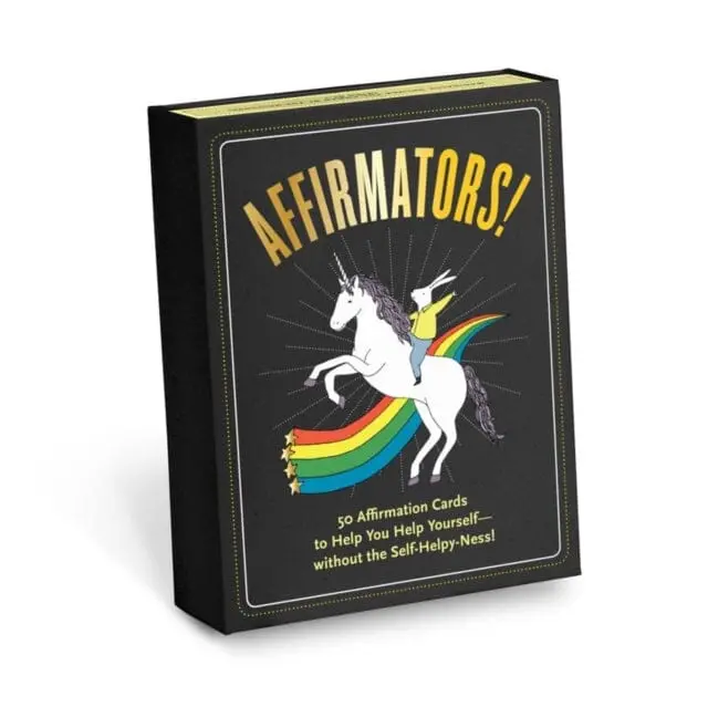 Affirmators! 50 Affirmation Cards Deck To Help You Help Yourself - Without The Self-Helpy-Ness! By Knock Knock 1