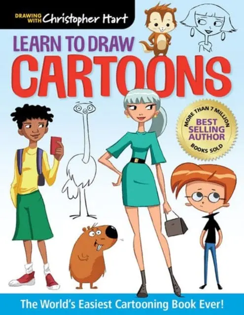 Learn To Draw Cartoons : The World's Easiest Cartooning Book Ever! By Christopher Hart 1