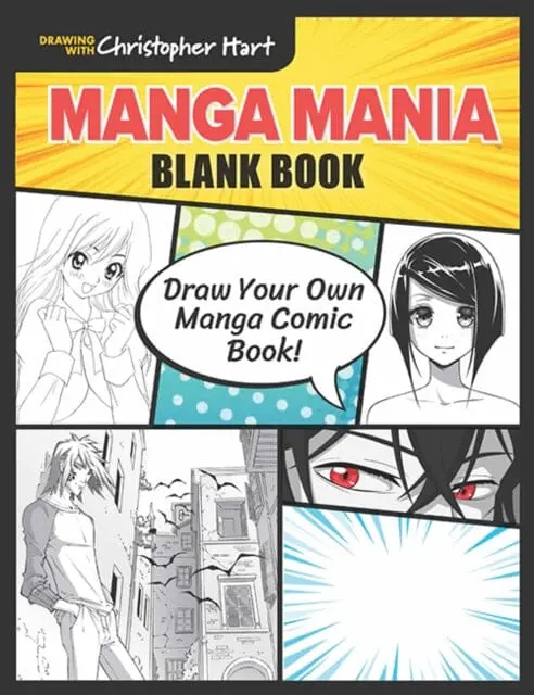 Manga Mania Blank Book : Draw Your Own Manga Comic Book! By Christopher Hart 1