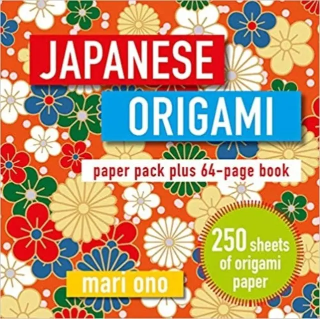 Japanese Origami : Paper Block Plus 64-Page Book By Mari Ono 1