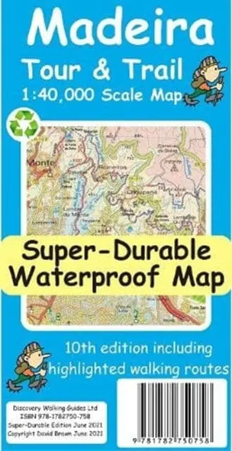Madeira Tour And Trail Map By David Brawn 1