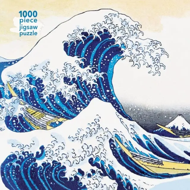Adult Jigsaw Puzzle Hokusai: The Great Wave  1000-Piece Jigsaw Puzzles By Flame Tree Studio 1