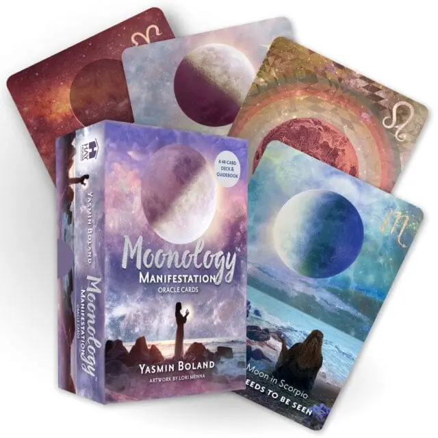 Moonology (Tm) Manifestation Oracle: A 48-Card Deck And Guidebook By Yasmin Boland 1