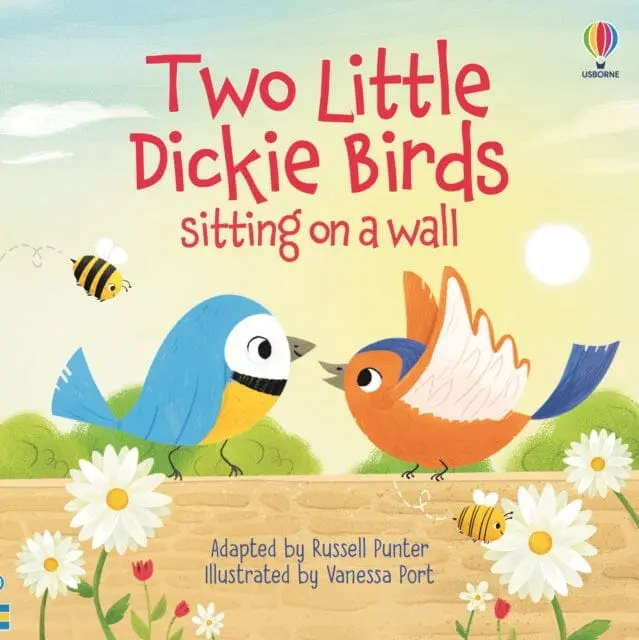 Two Little Dickie Birds Sitting On A Wall By Russell Punter 1