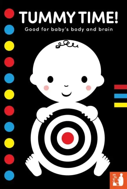 Tummy Time! : A High-Contrast Fold-Out Book With Mirror For Babies By  Mama Makes Books 1