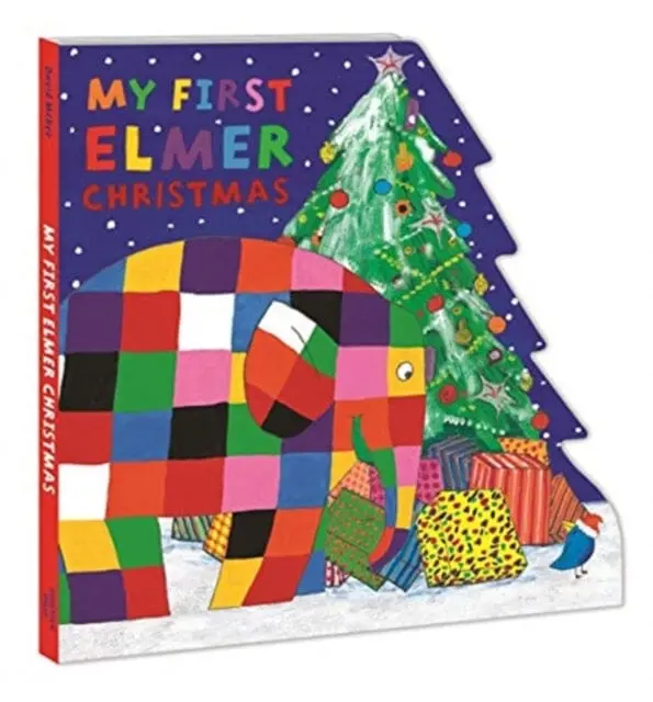 My First Elmer Christmas: Shaped Board Book By David Mckee 1