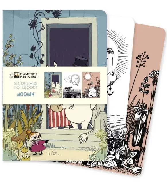 Moomin Set Of 3 Midi Notebooks By  Flame Tree Studio 1