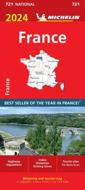 France 2024 - Michelin National Map 721 : Map By Michelin 1
