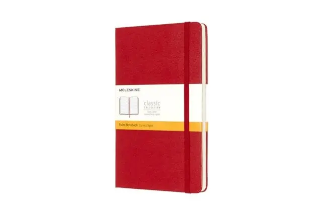 Moleskine Large Ruled Hardcover Notebook Scarlet Red 1