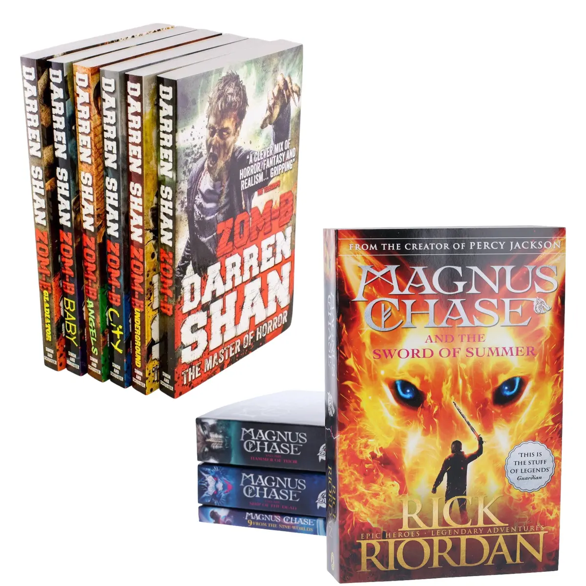 Magnus Chase & Zom-B Series: 10 Books Collection Set - Ages 9-14 - Paperback 1