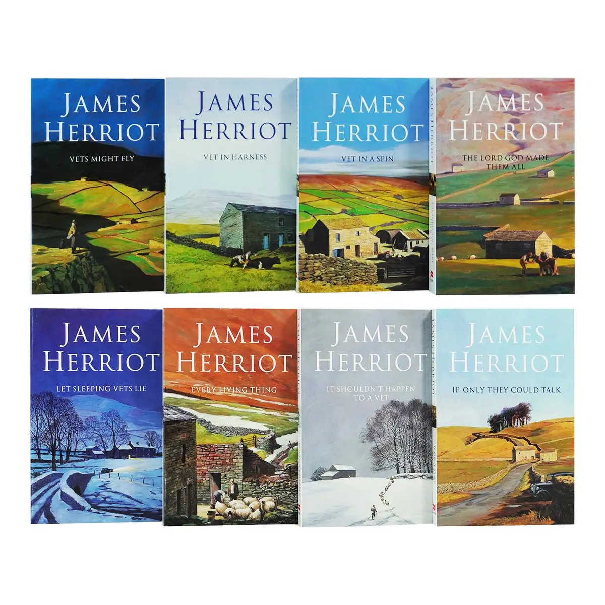 Damaged - All Creatures Great And Small: The Complete James Herriot 8 Books Set - Non-Fiction - Paperback - T 37 1