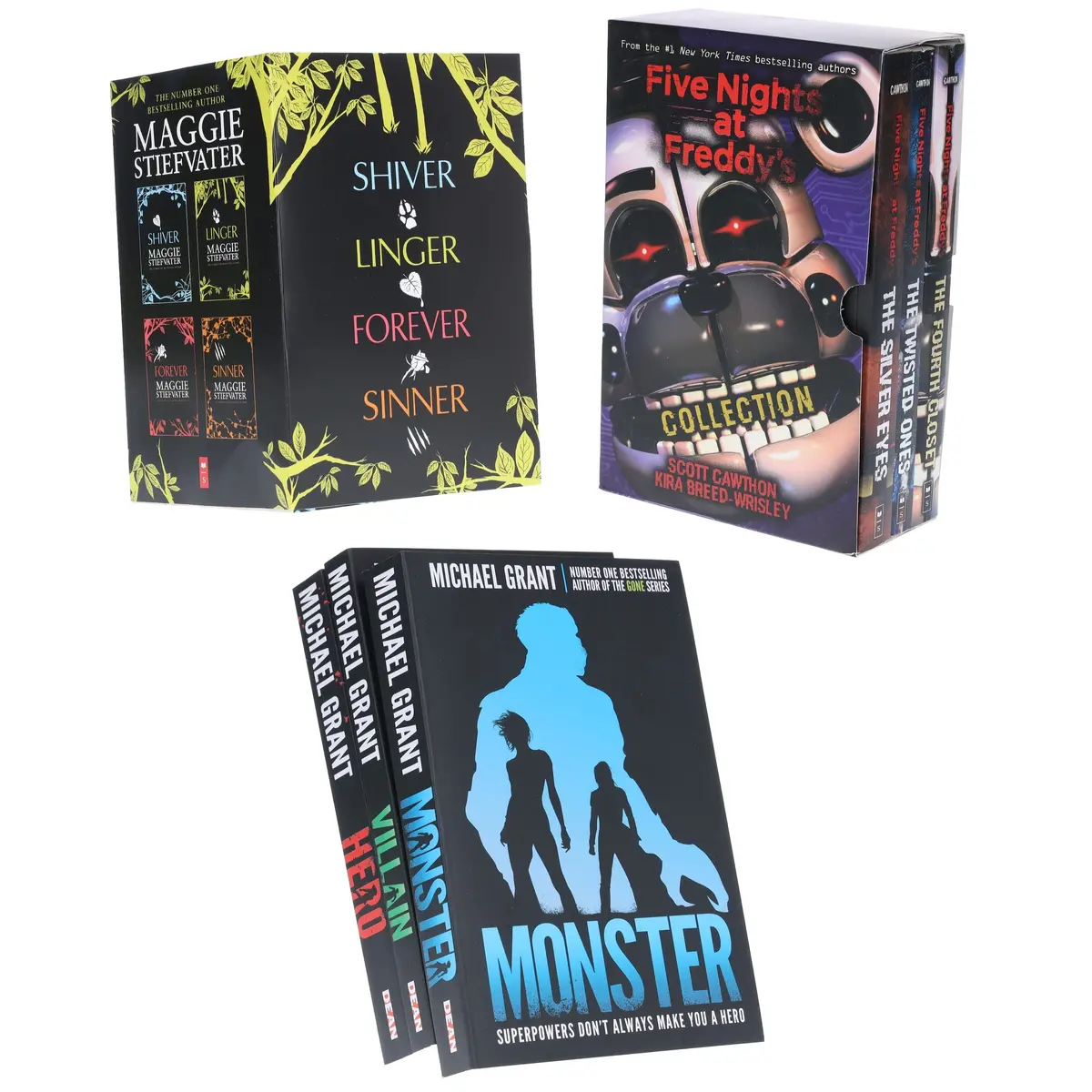 Five Nights At Freddy's, Monster & Wolves Of Mercy Falls: 10 Books Collection Set - Ages 12-17 - Paperback 1