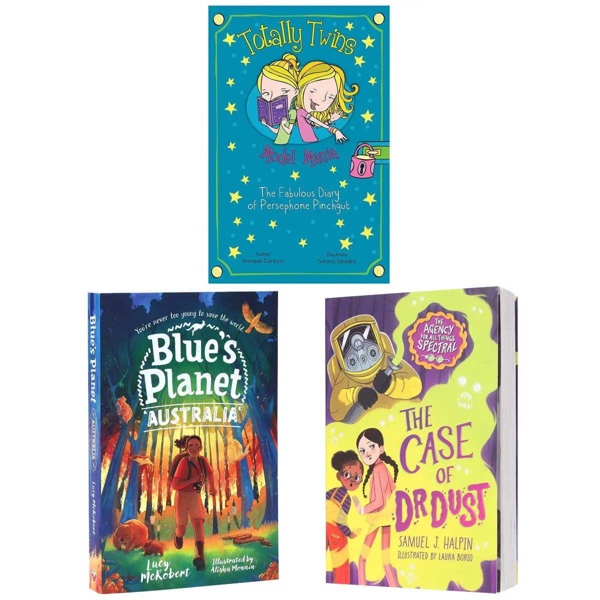 Blue's Planet: Australia, The Case Of Dr Dust: Agency For All Things Spectral & Totally Twins Model Mania: The Fabulous Diary Of Persephone Pinchgut: 3 Books Collection Set - Age 9-12 - Paperback 1