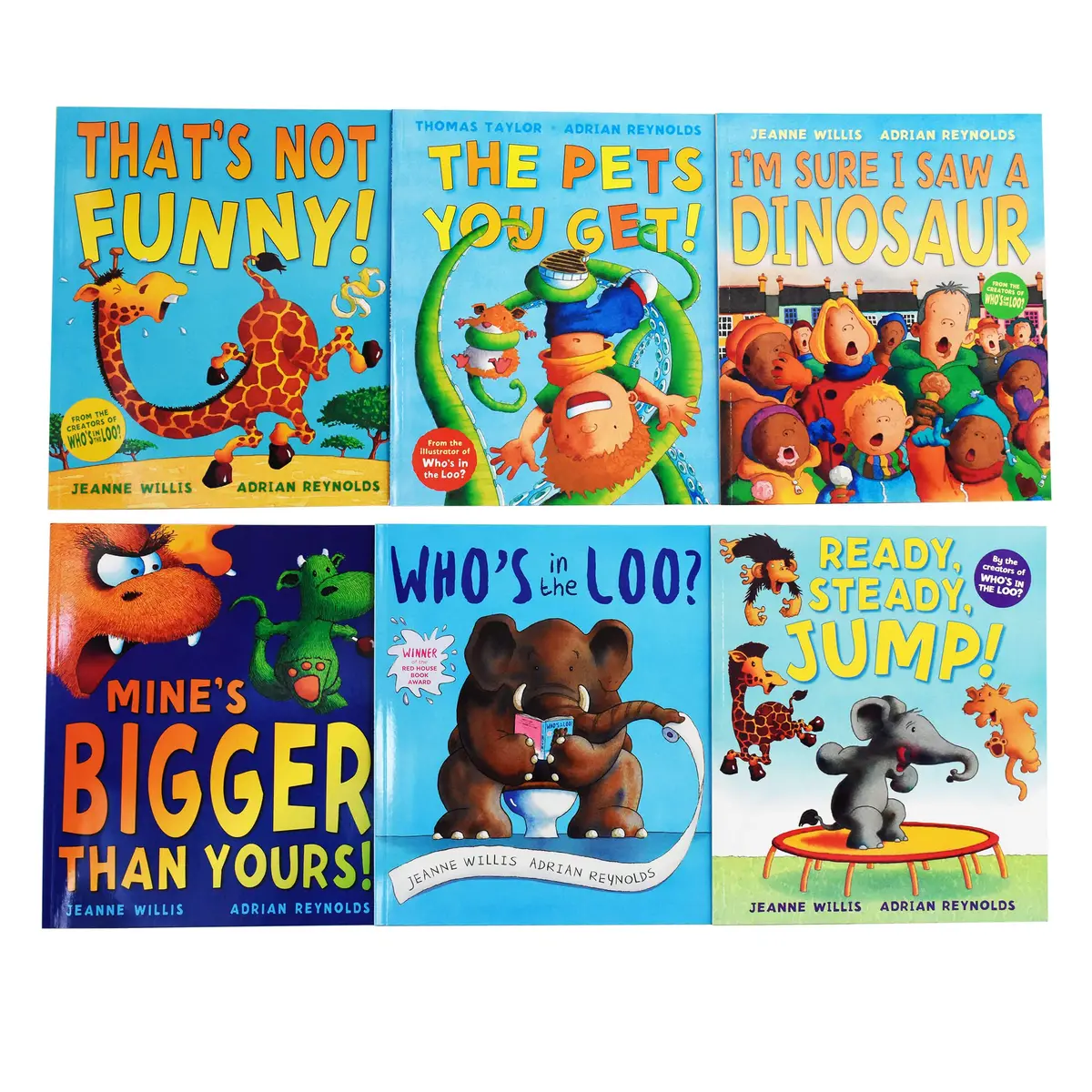 Damaged - Jeanne Willis & Adrian Reynolds 6 Picture Books Collection Set - Ages 2+ - Paperback - T 40 1