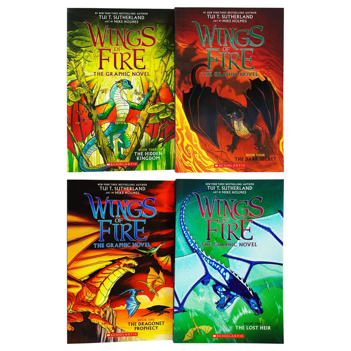 Damaged - Wings Of Fire The Graphic Novels 4 Books Collection Set By Tui T. Sutherland - Ages 8-12 - Paperback - T 41 1