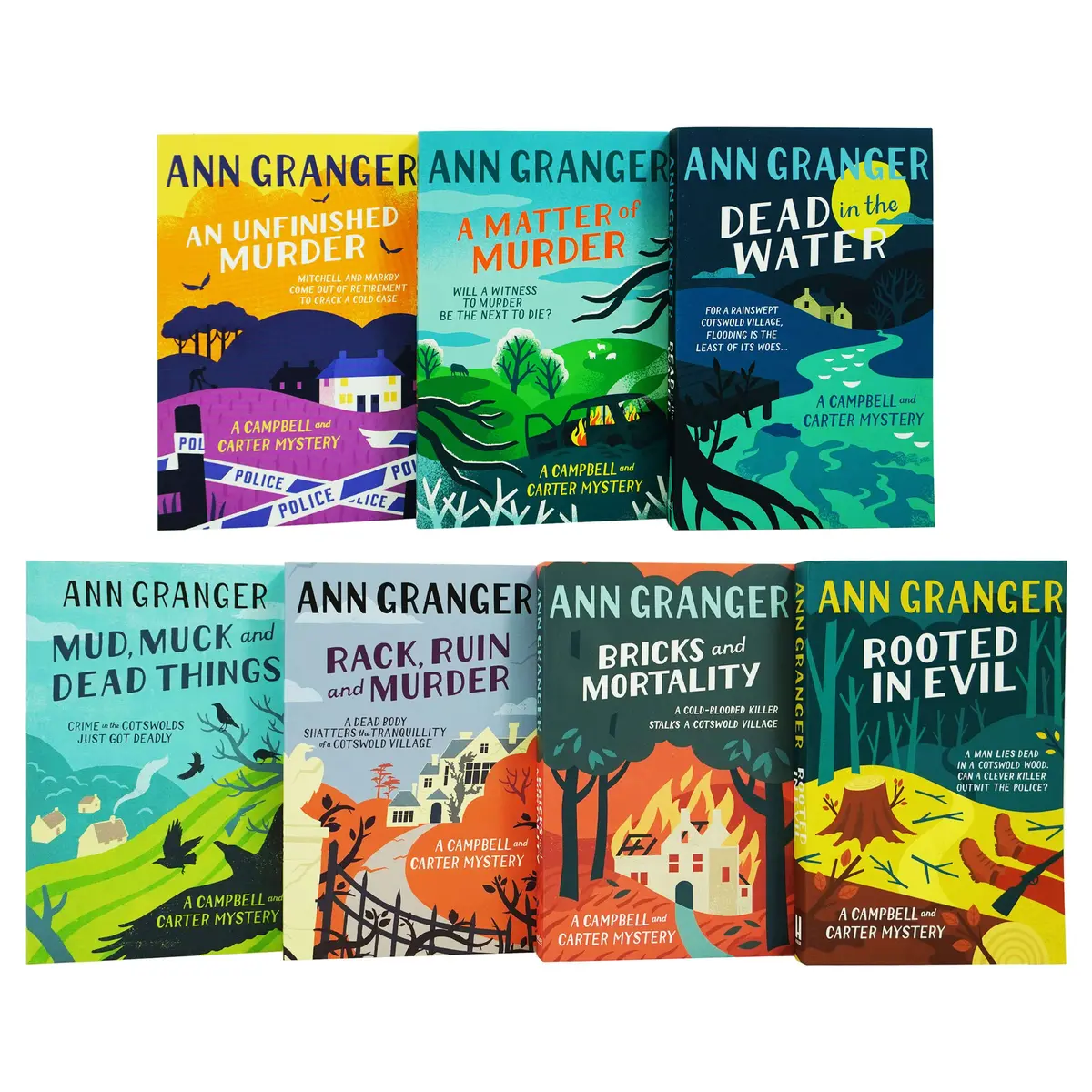 Damaged - A Campbell And Carter Mystery Series By Ann Granger: 7 Books Collection Set - Fiction - Paperback - I 37 1