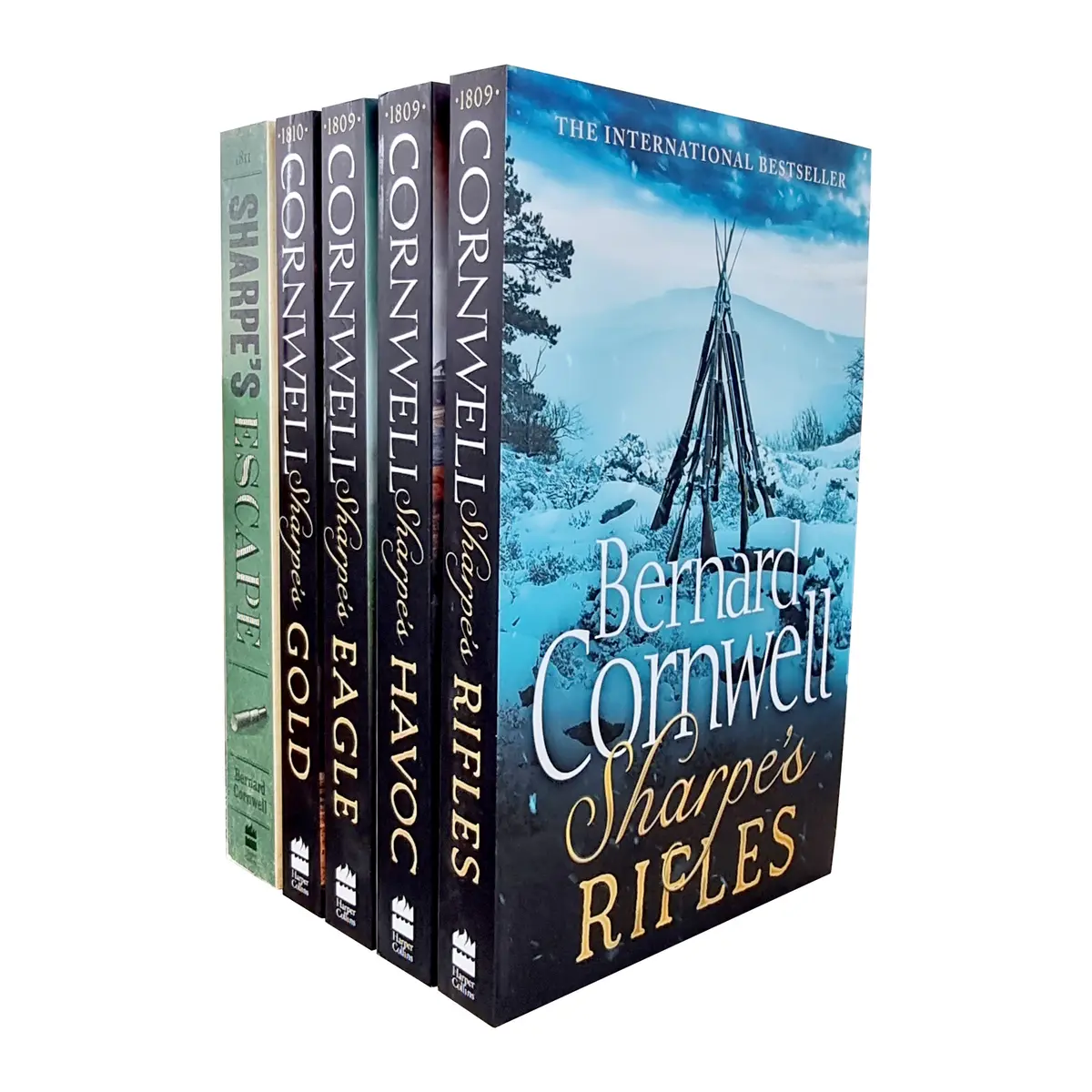 Damaged - Sharpe By Bernard Cornwell: Books 6-10 Collection Set - Fiction - Paperback - T 33 1