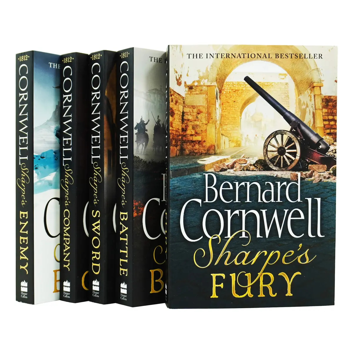 Damaged - Sharpe By Bernard Cornwell (Book 11-13, 15-16) Collection 5 Books Set - Fiction - Paperback - T 41 1
