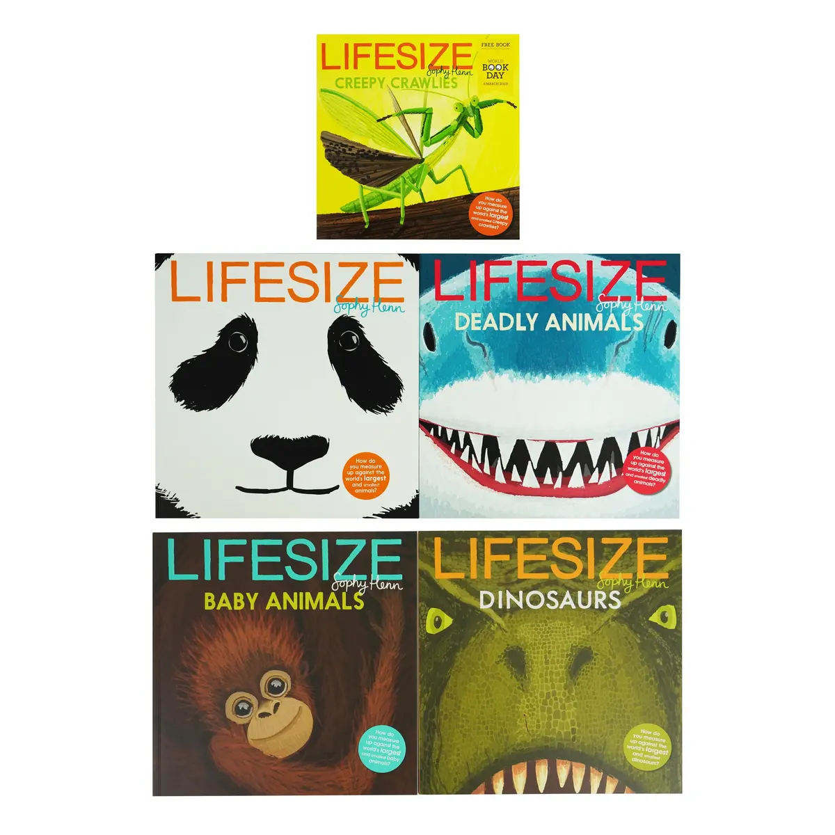Damaged - Lifesize Series With World Book Day 2023 5 Books Set By Sophy Henn - Ages 3-5 - Paperback - T 36 1