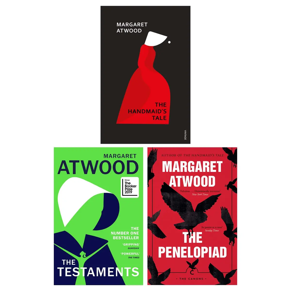 Damaged - The Handmaid's Tale, The Testaments & The Penelopiad By Margaret Atwood 3 Books - Fiction - Paperback - V33 1