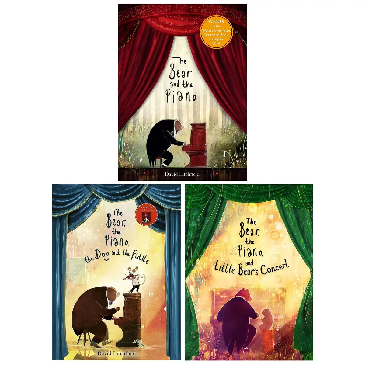 Damaged - The Bear And The Piano By David Litchfield 3 Books Collection Set - Age 4-7 - Paperback - T 22 1