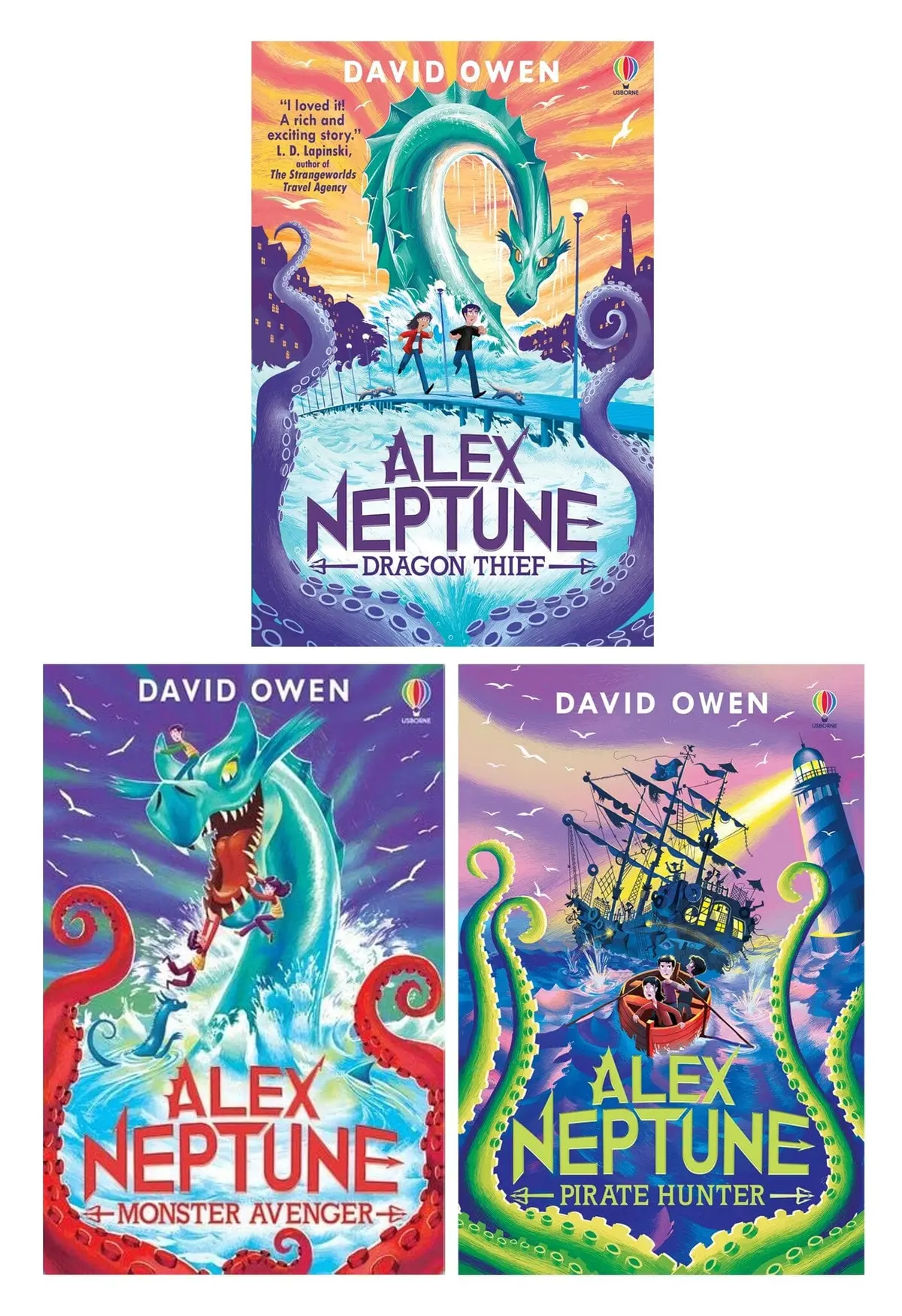 Damaged - Alex Neptune Series By David Owen 3 Books Collection Set - Ages 9-12 - Paperback - T 33 1