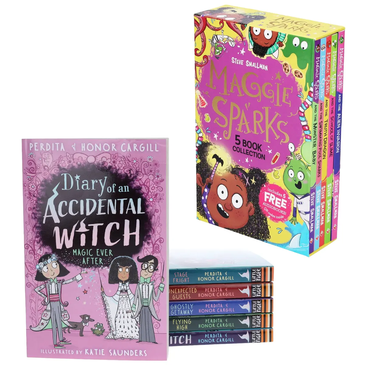 Children's Halloween Books: Diary Of An Accidental Witch & Maggie Sparks: 11 Books Collection Set - Ages 5-10 - Paperback 1