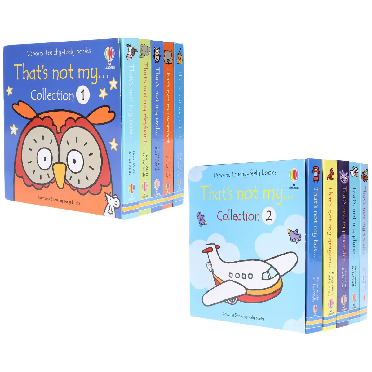 Usborne Touchy Feely Books: That's Not My... Series 1 & 2 By Fiona Watt & Rachel Wells: 10 Books Collection Set - Ages 0-3 - Board Book 1