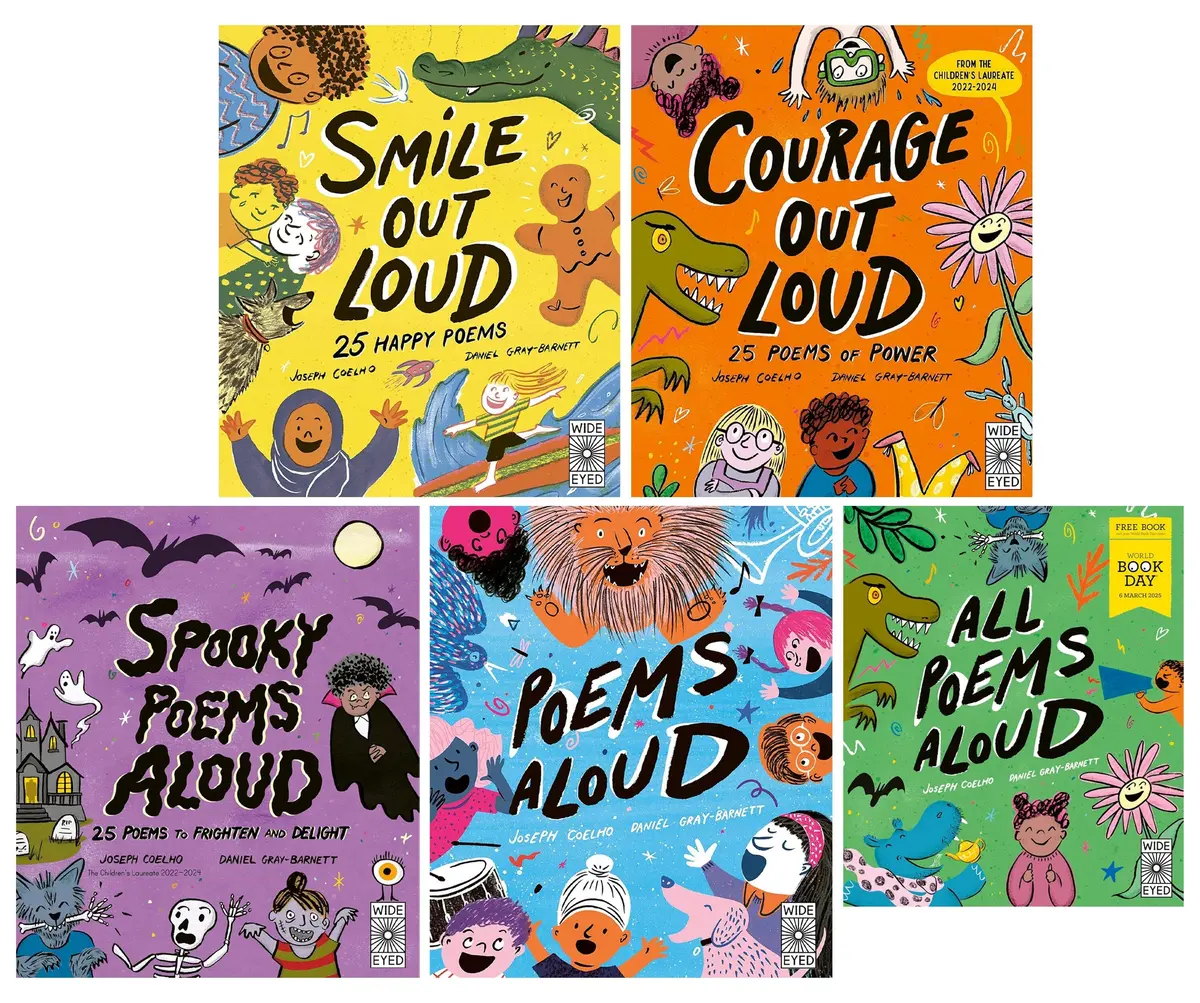 Poetry To Perform Series By Joseph Coelho: Illustrated 5 Picture Books Collection Set - Ages 5-10 - Paperback 1