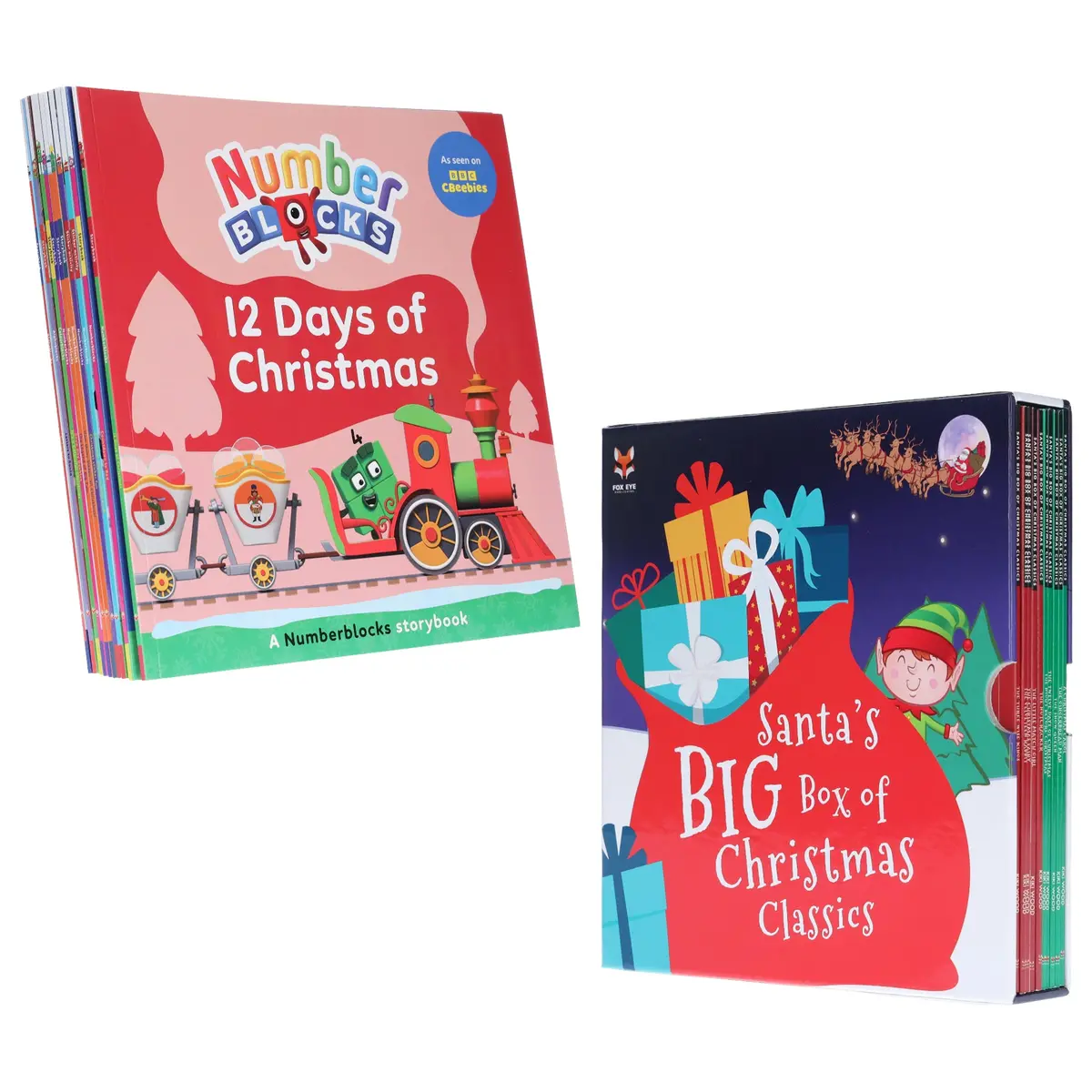 Santa's Big Box Of Christmas Classics & Numberblocks, Alphablocks And Colourblocks: 20 Books Children's Collection Set - Ages 3-9 - Paperback 1