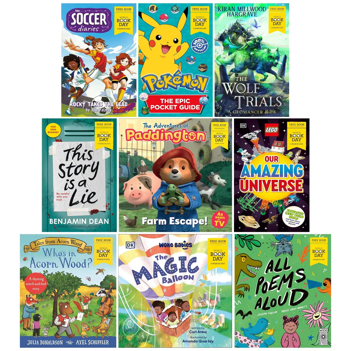 World Book Day 2025 Collection 9 Books Set - Ages 3-16 - Paperback 1