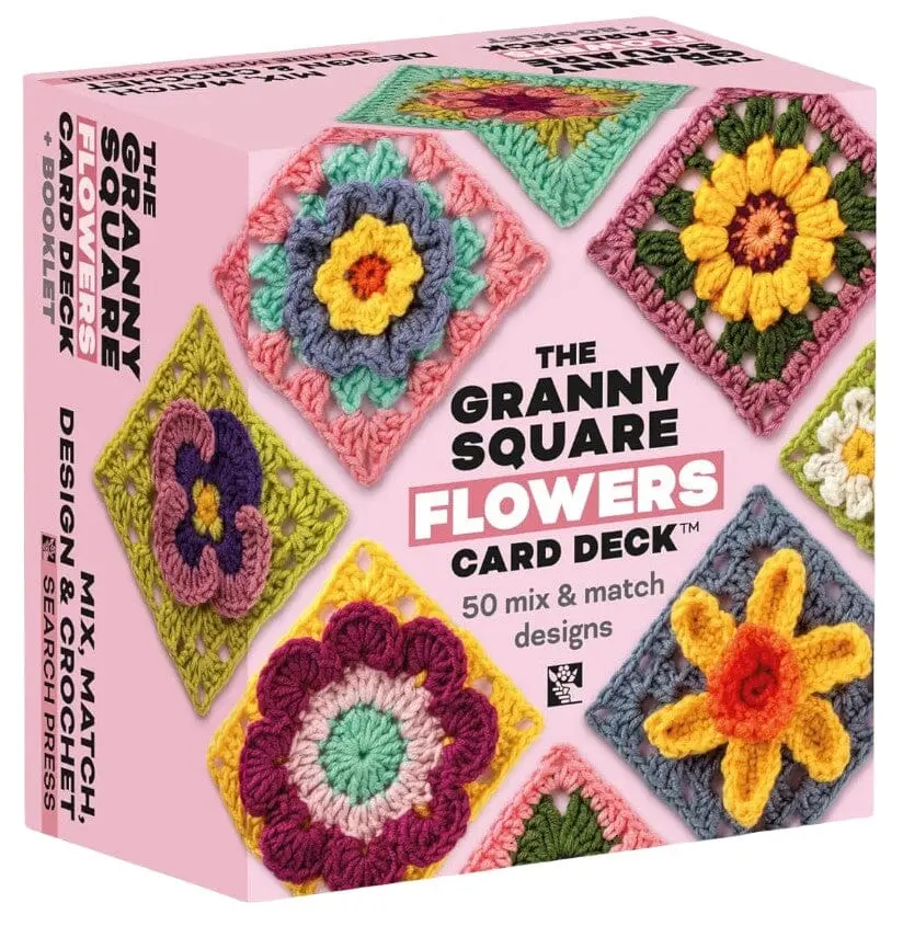 The Granny Square Flowers Card Deck: 50 Mix And Match Designs By Claire Montgomerie - Non Fiction - Hardback 1
