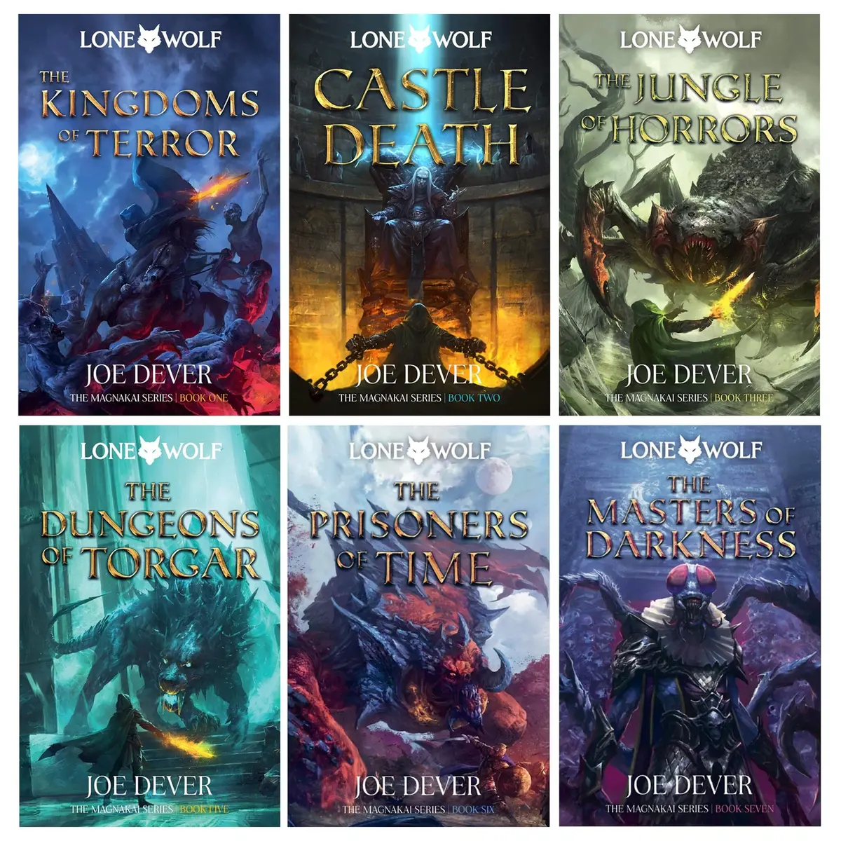 Lone Wolf Series By Joe Dever (Books 6-8 & 10-12) Collection 6 Books Set - Ages 9-16 - Paperback 1