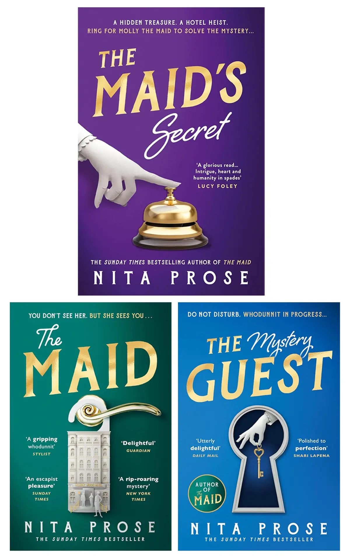 Molly The Maid Mystery Series By Nita Prose 3 Books Collection Set - Fiction - Paperback/Hardback 1