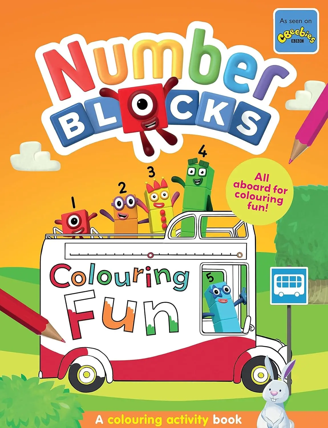 Numberblocks Colouring Fun: All Aboard For Colouring Fun! - Ages 3-6 - Paperback 1