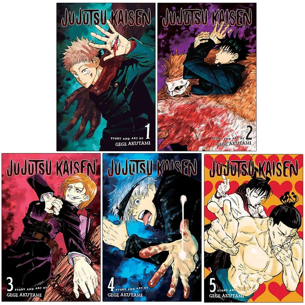 Jujutsu Kaisen By Gege Akutami: Volume 1-5 Collection 5 Books Manga Set - Ages 13-17 - Paperback 2